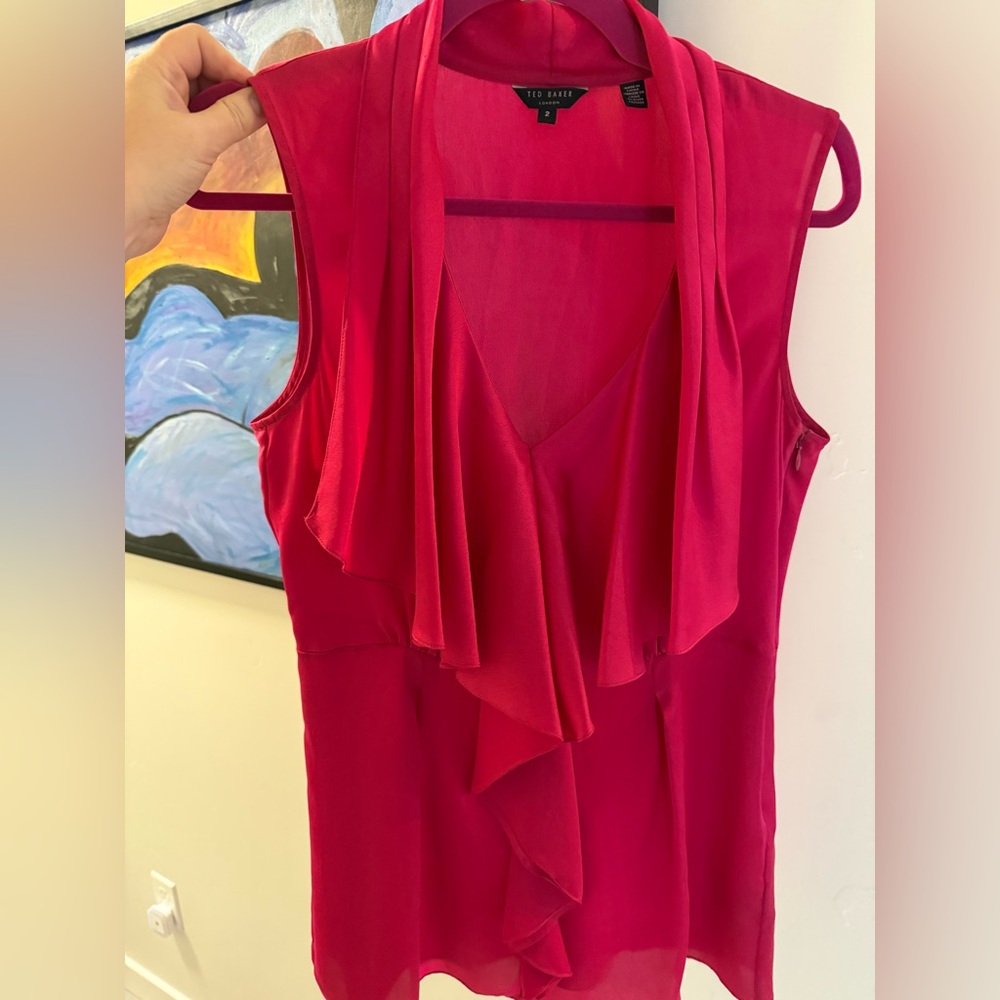 Ted baker blouse sleeveless